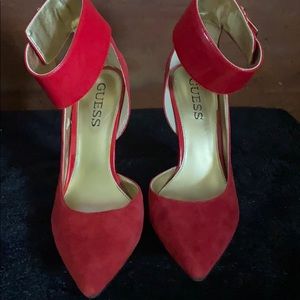 Size 6 Guess Red Heels